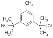 a,a,a',a',5-pentamethyl1,3 benzenediacetonitril / anastrozole intermediate