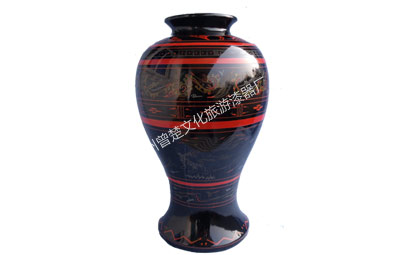 Lacquer vase