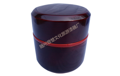 Double layer lacquer round box