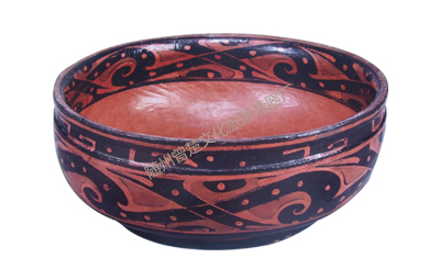 Stained phoenix bird lacquer glenoid