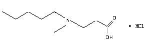 3-(N-methylpentylamino)propionic acid hydrochloride