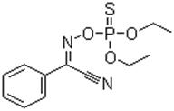 Phoxim, O,O-Diethyl O-(alpha-cyanobenzylideneamino)phosphorothioate, 4-Ethoxy-7-phenyl-3,5-dioxa-6-aza-4-phosphaoct-6-ene-8-nitrile 4-sulfide, alpha-[[(Diethoxyphosphinothioyl)oxy]imino]benzeneacetonitrile CAS #: 14816-18-3 - Chemicals from China: intermediates, biochemicals, agrochemicals, flavors, fragrants, additives, reagents, dyestuffs, pigments, suppliers.