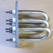 Electric heating tube for water boiler of train