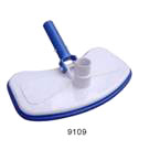 Large shaped white ABS vacuum with protective vinyl bumper and weights