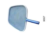 Deluxe heavy duty leaf skimmer aluminium frame with blue plastic handle