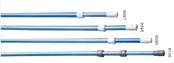 Deluxe 8' to 16' extruded telescopic pole available in blue