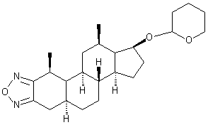 17β-hydroxy-5α-androstano-[2,3-c]furazan 17-THP ether