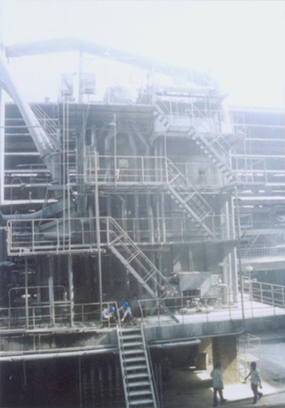 Calcium carbide furnace waste-heat boiler