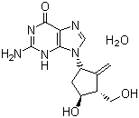 Entecavir hydrate, 2-Amino-1,9-dihydro-9-[(1S,3R,4S)-4-hydroxy-3-(hydroxymethyl)-2-methylenecyclopentyl]-6H-purin-6-one monohydrate, CAS #: 209216-23-9