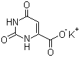 Molecular Structure of 24598-73-0 (4-Pyrimidinecarboxylicacid, 1,2,3,6-tetrahydro-2,6-dioxo-, potassium salt (1:1))