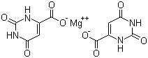Molecular Structure of 34717-03-8 (Magnesium,bis(1,2,3,6-tetrahydro-2,6-dioxo-4-pyrimidinecarboxylato-kN3,kO4)-, (T-4)-)