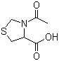 N-Acetyl-L-thioproline, 3-Acetylthiazolidine-4-carboxylic acid, (R)-3-Acetyl-1,3-thiazolidine-4-carboxylic acid, CAS #: 54323-50-1