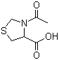 Molecular Structure of 54323-50-1 (4-Thiazolidinecarboxylicacid, 3-acetyl-, (4R)-)