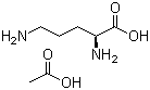 L-Ornithine acetate, (2S)-2,5-Diaminopentanoic acid acetate, CAS #: 60259-81-6