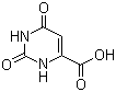 Orotic acid, 1,2,3,6-Tetrahydro-2,6-dioxo-4-pyrimidinecarboxylic acid, 2,6-Dihydroxypyrimidine-4-carboxylic acid, 6-Carboxy-2,4-dihydroxypyrimidine, 6-Carboxyuracil, Uracil-6-carboxylic acid, CAS #: 65-86-1