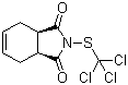 克菌丹, 盖普丹, N-(三氯甲硫基)-环己-4-烯-1,2-二甲酰亚胺, CAS #: 133-06-2