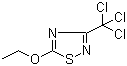 氯唑灵, 5-乙氧基-3-三氯甲基-1,2,4-噻二唑, CAS #: 2593-15-9