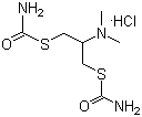 杀螟丹, 1,3-二(氨基甲酰硫)-2-二甲基氨基丙烷盐酸盐, CAS #: 15263-52-2