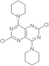 2,6-Dichloro-4,8-dipiperidinopyrimidino[5,4-d]pyrimidine 