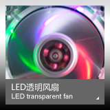 LED transparent fan