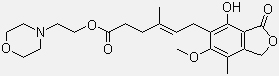 Mycophenolate mofetil, 2-Morpholin-4-ylethyl (E)-6-(4-hydroxy-6-methoxy-7-methyl-3-oxo-1H-isobenzofuran-5-yl)-4-methyl-hex-4-enoate CAS #: 115007-34-6 - Chemicals from China: intermediates, biochemicals, agrochemicals, flavors, fragrants, additives, reagents, dyestuffs, pigments, suppliers.